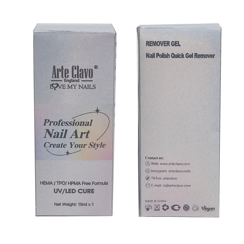 Cap tightened to preserve Arte Clavo remover freshness.
