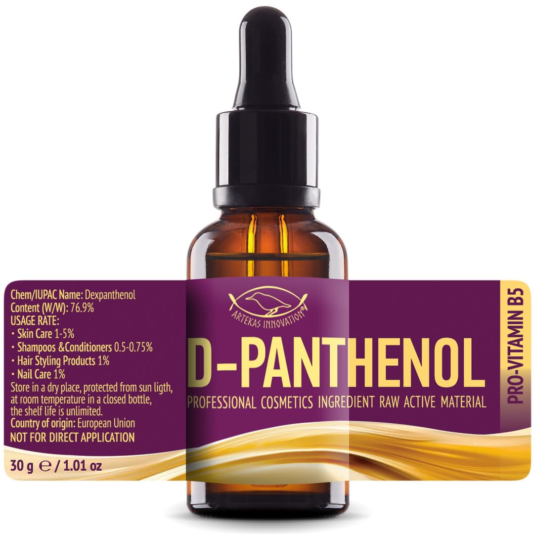 Artekas Innovation D-PANTHENOL bottle for premium DIY cosmetic blends.