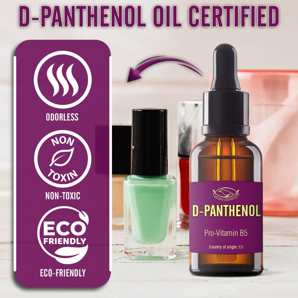 D-PANTHENOL in hair care base for enhanced softness and manageability.