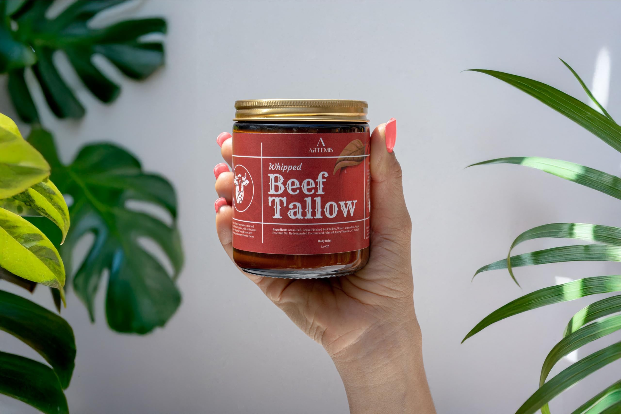 Artemis Beef Tallow Balm whipped texture demonstrates smooth application