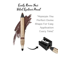 Artisan L'uxe Beauty Jumbo Eyeliner Pencil chocolate brown smoky look close-up texture