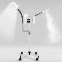 Artist Hand facial steamer pro with 5x LED lamp for precise skincare sessions