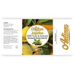 Artizen Jojoba Oil UV-protected glass preserves purity and extends shelf life.