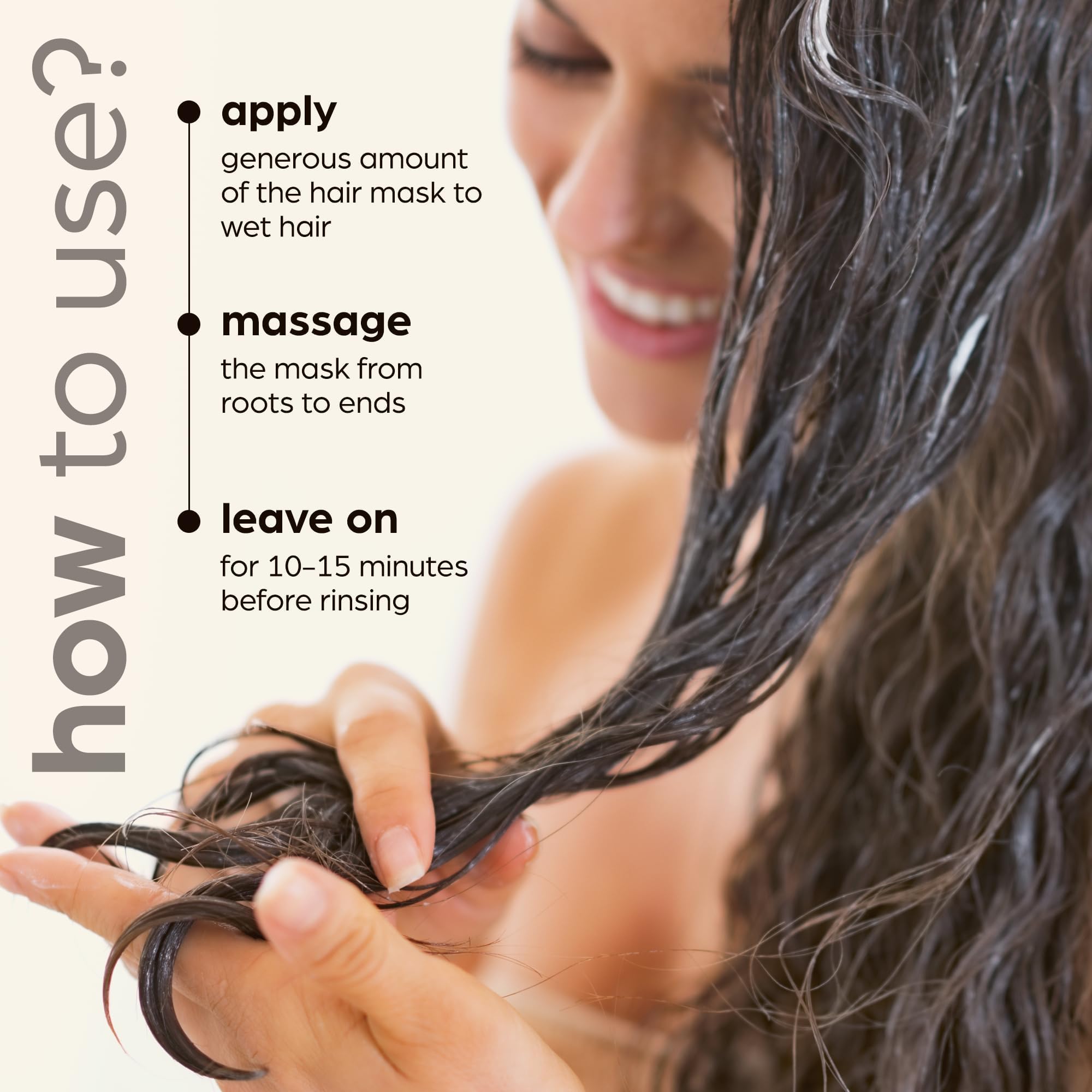 Artnaturals Argan Hair Mask rinse-off action during shower routine.
