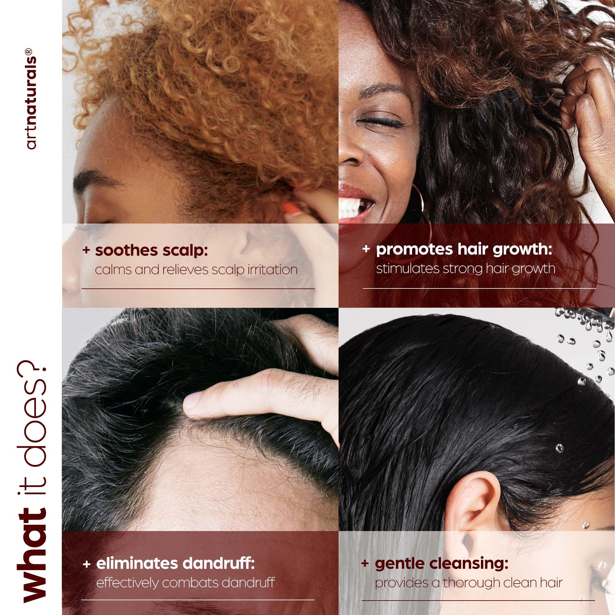 ArtNaturals argan oil droplets highlight nourishing components for hair moisture