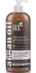 Artnaturals Argan Oil Hair Conditioner bottle showing sulfate-free formula for all hair types