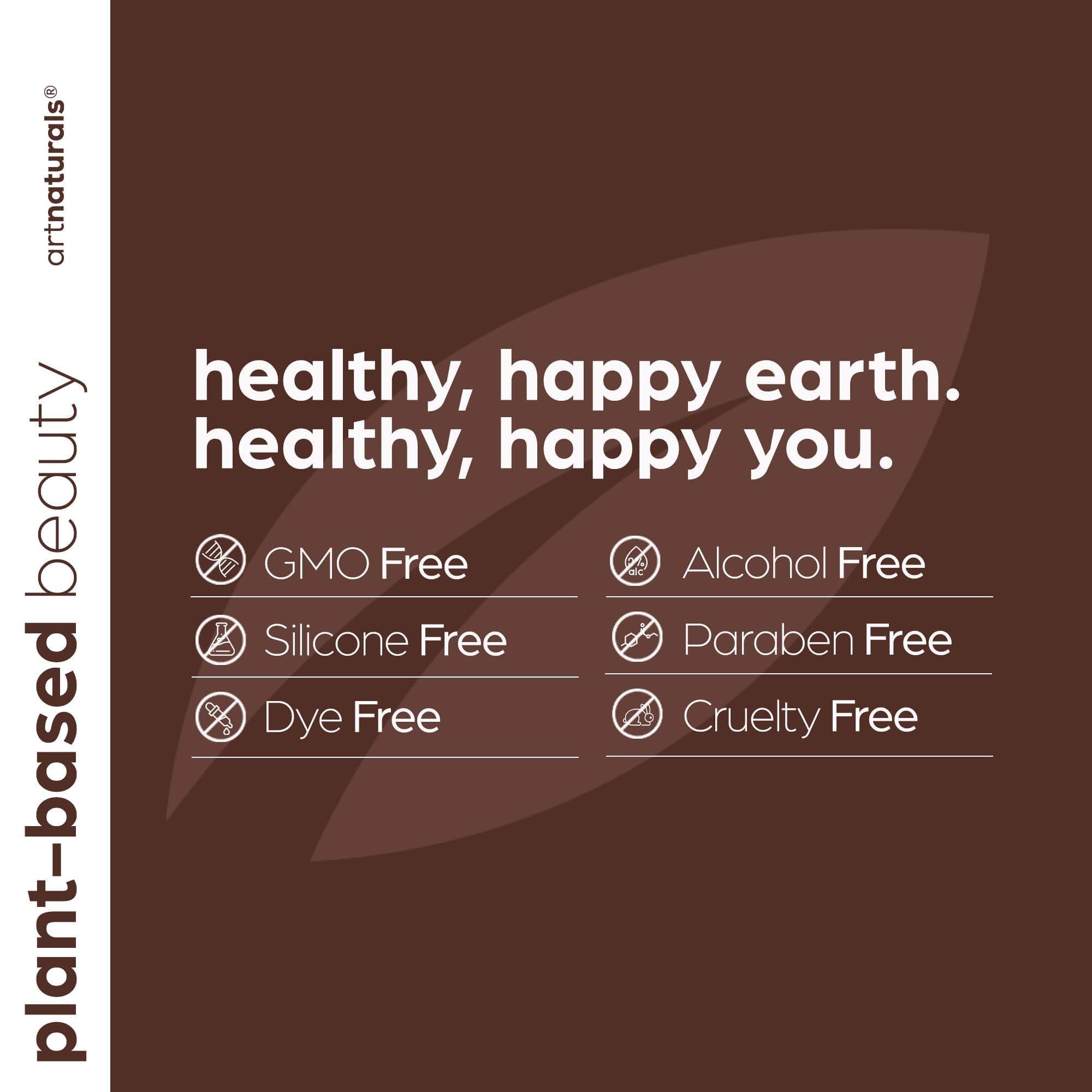 Artnaturals ethical-beauty claim icon highlighting cruelty-free ingredients.