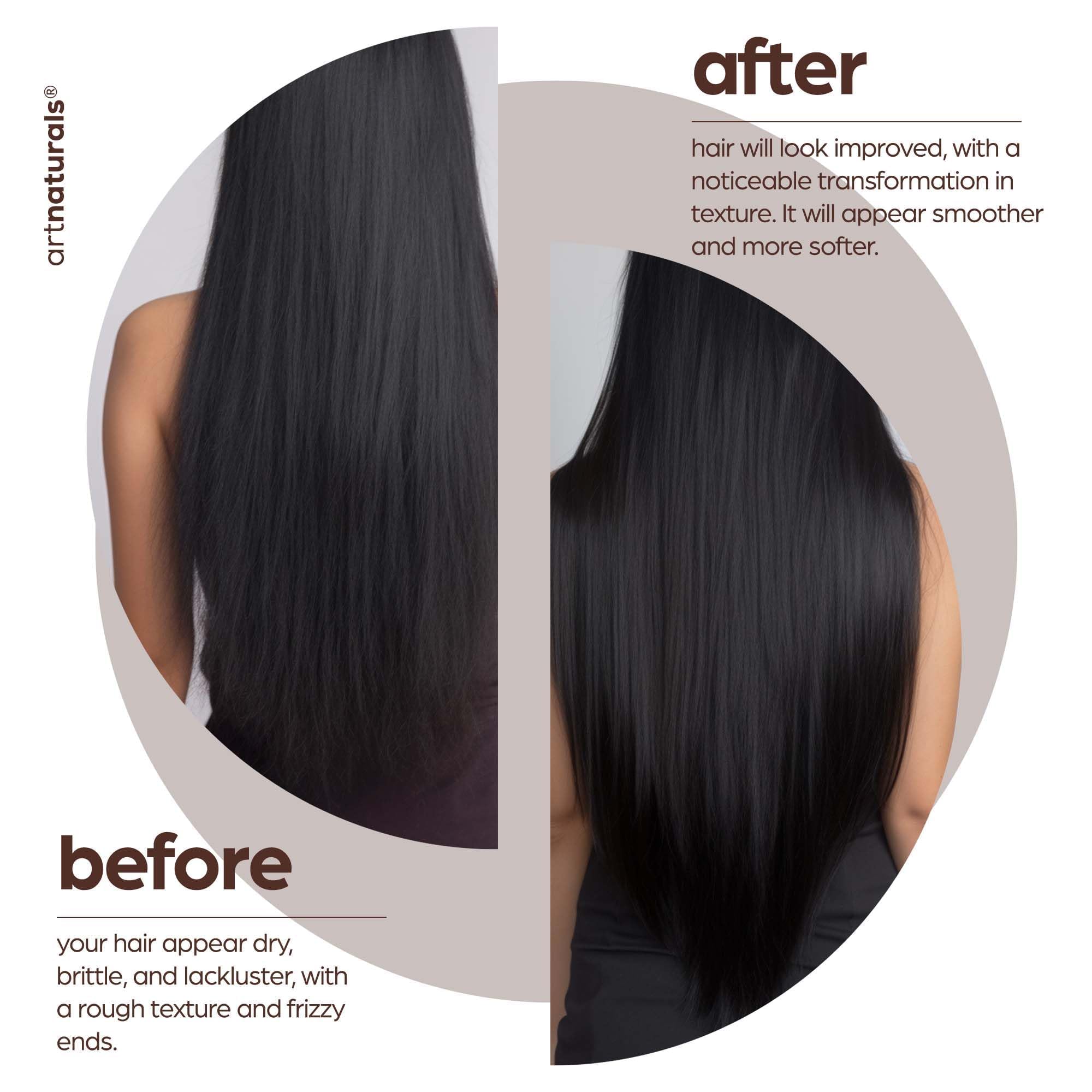 Artnaturals hair care set packaging showing complete daily care system.