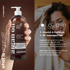 Artnaturals shampoo foamy lather demonstrates gentle cleansing without residue