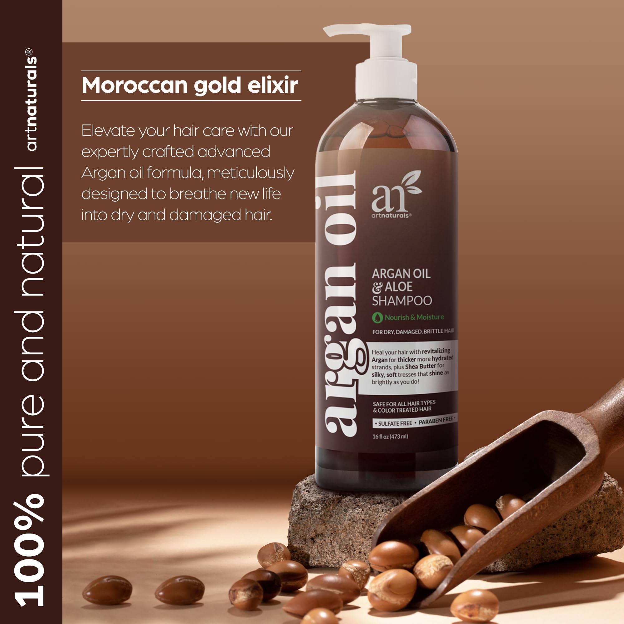 Artnaturals Moroccan Argan Oil Shampoo soft shine after wash scene