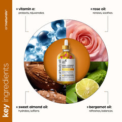 Silky oil texture swirl showing lightweight hydration