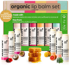 ArtNaturals lip balm gift set Island Coconut for daily moisture and travel-friendly care.