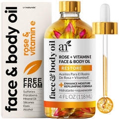 Artnaturals Rose + Vitamin E Face Oil bottle ready for hydration