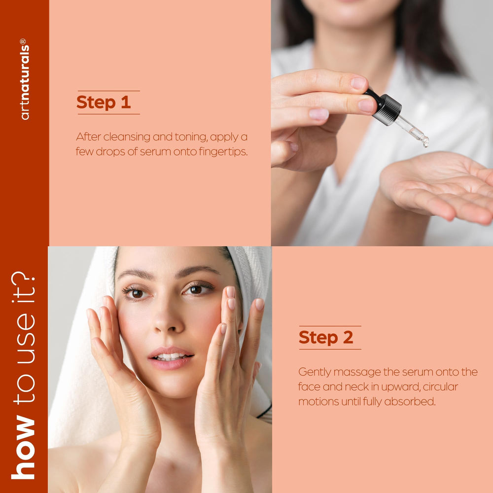 Artnaturals Salicylic Acid Serum label highlights safe formula.