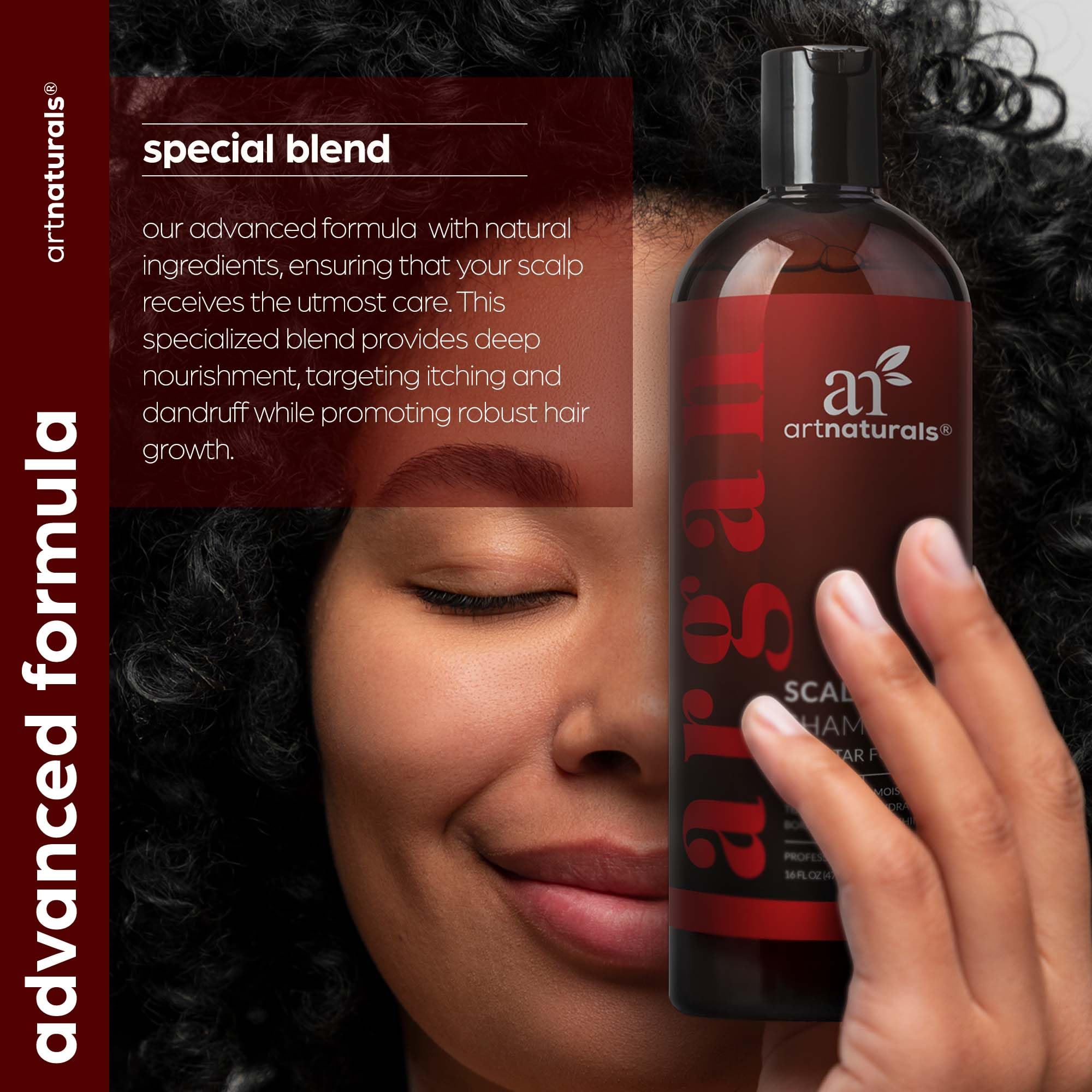 ArtNaturals sulfate-free shampoo pack shot emphasizes gentle cleansing