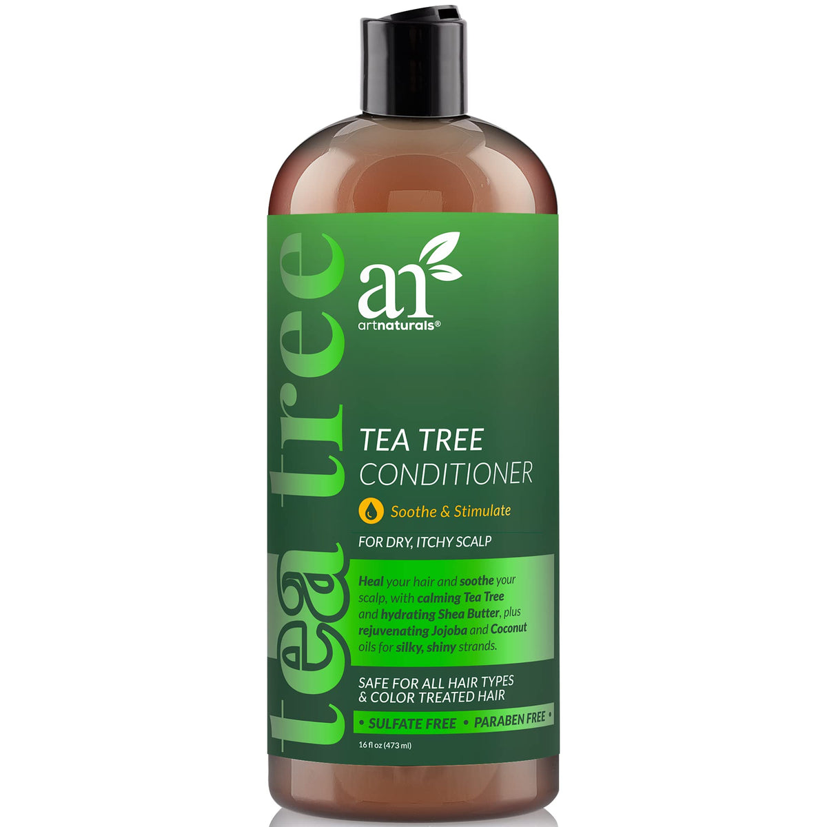 ArtNaturals Tea Tree Conditioner bottle featuring pure tea tree oil for scalp refreshment.