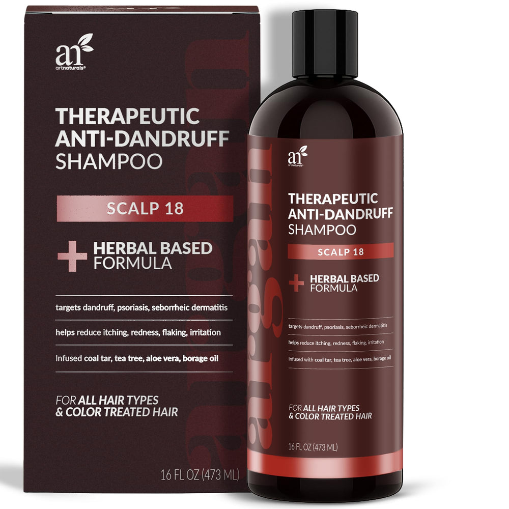 ArtNaturals Therapeutic Argan Shampoo bottle for soothing scalp and clean hair