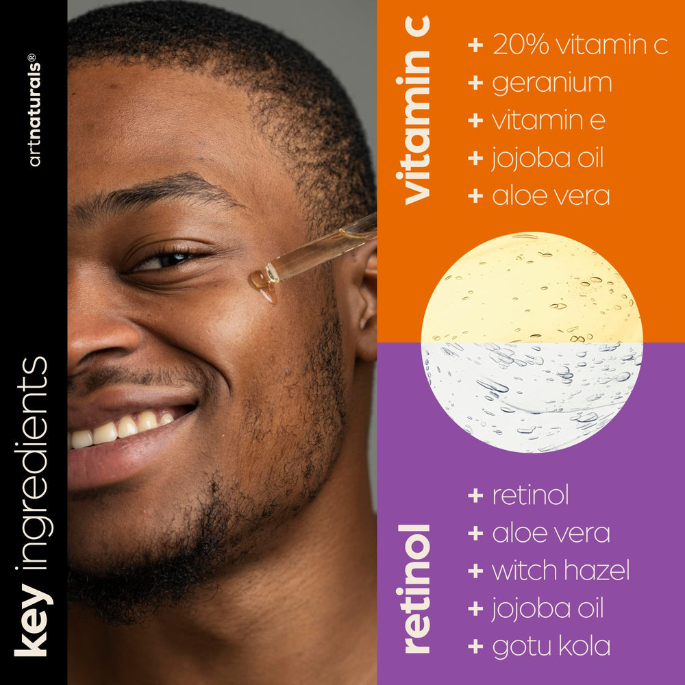 Artnaturals Vitamin C Serum Set texture-closeup hints a smooth, even finish.