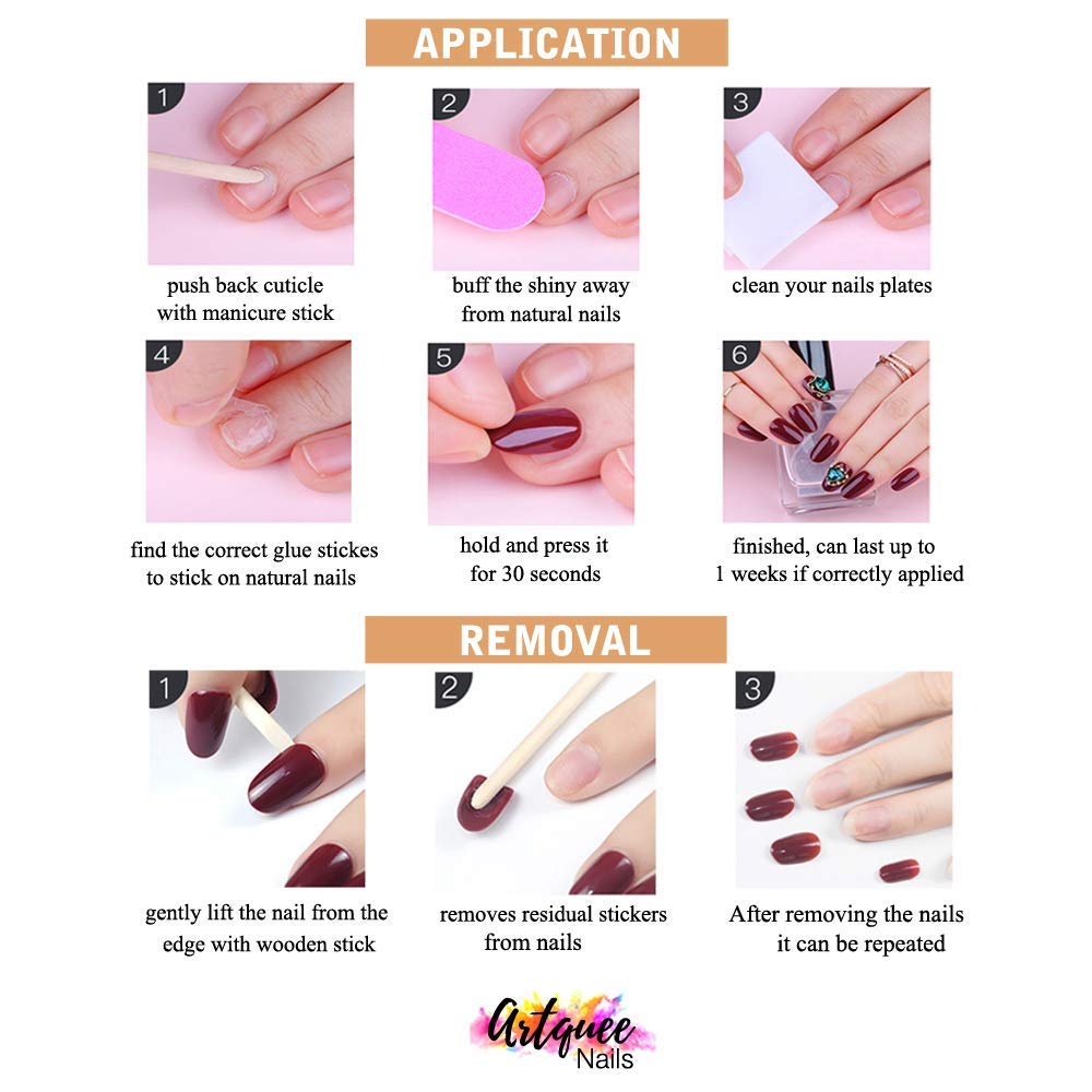 Artquee 15-minute manicure anywhere, anytime with easy-on press-ons