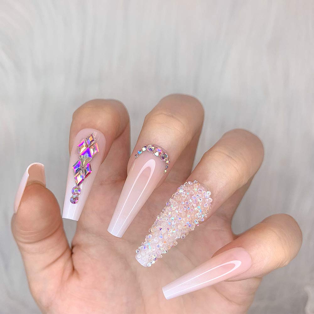 Artquee full-cover false nails in box provide quick manicure options