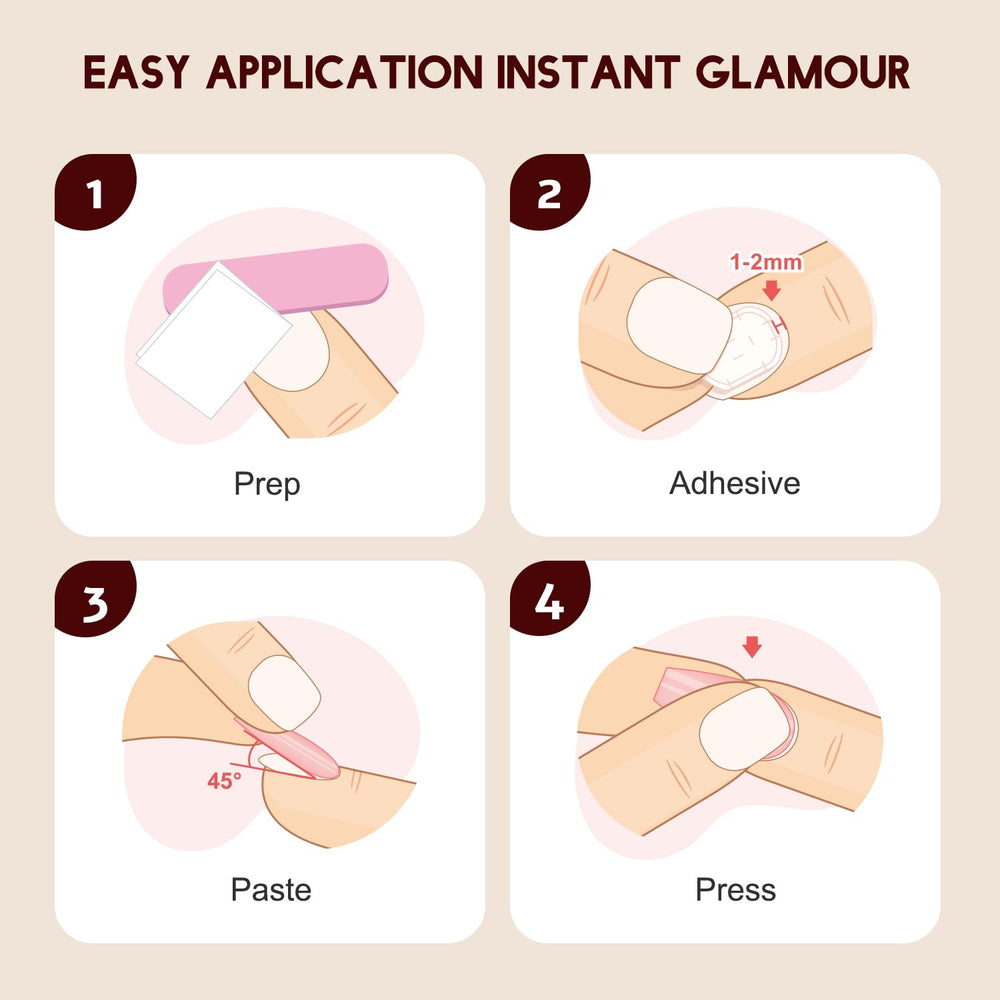 Artquee cuticle stick assists prep and cleanup for Red Almond nails