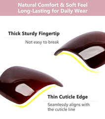 Artquee step-by-step tutorial card to guide quick nail application