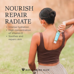 Aruba Aloe Special Care Lotion texture demonstrates fast absorption and a light finish.