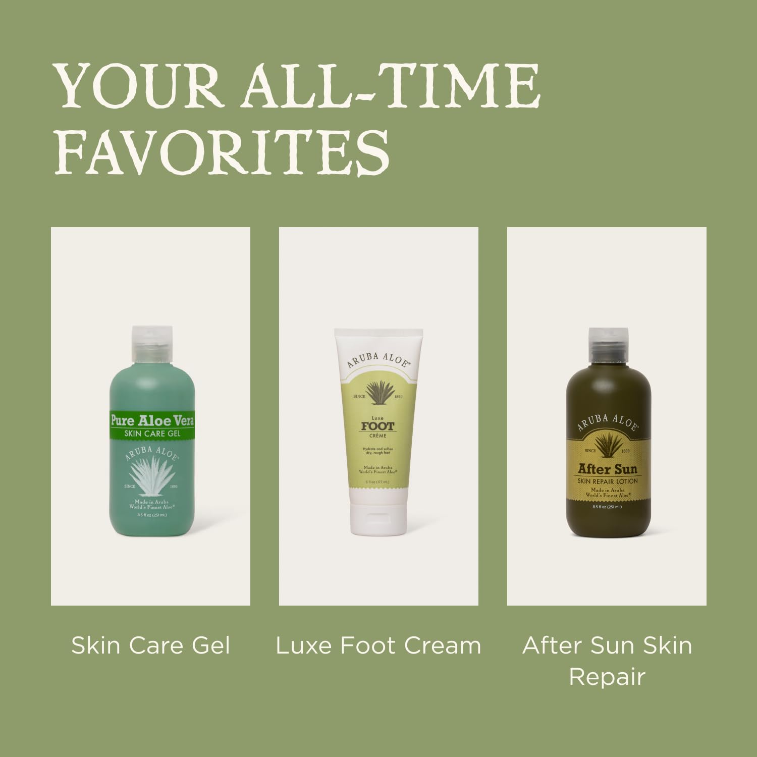 Aruba Aloe Special Care Lotion 6 oz bottle packaging shown in retail display.