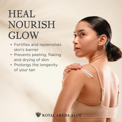 Aruba Aloe with vitamin E and coconut oil for nourishing skin.