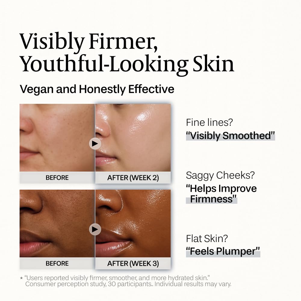 Aruen Fermented TofuCollagen Cream texture swatch showing elastic, serum-like feel for firmness