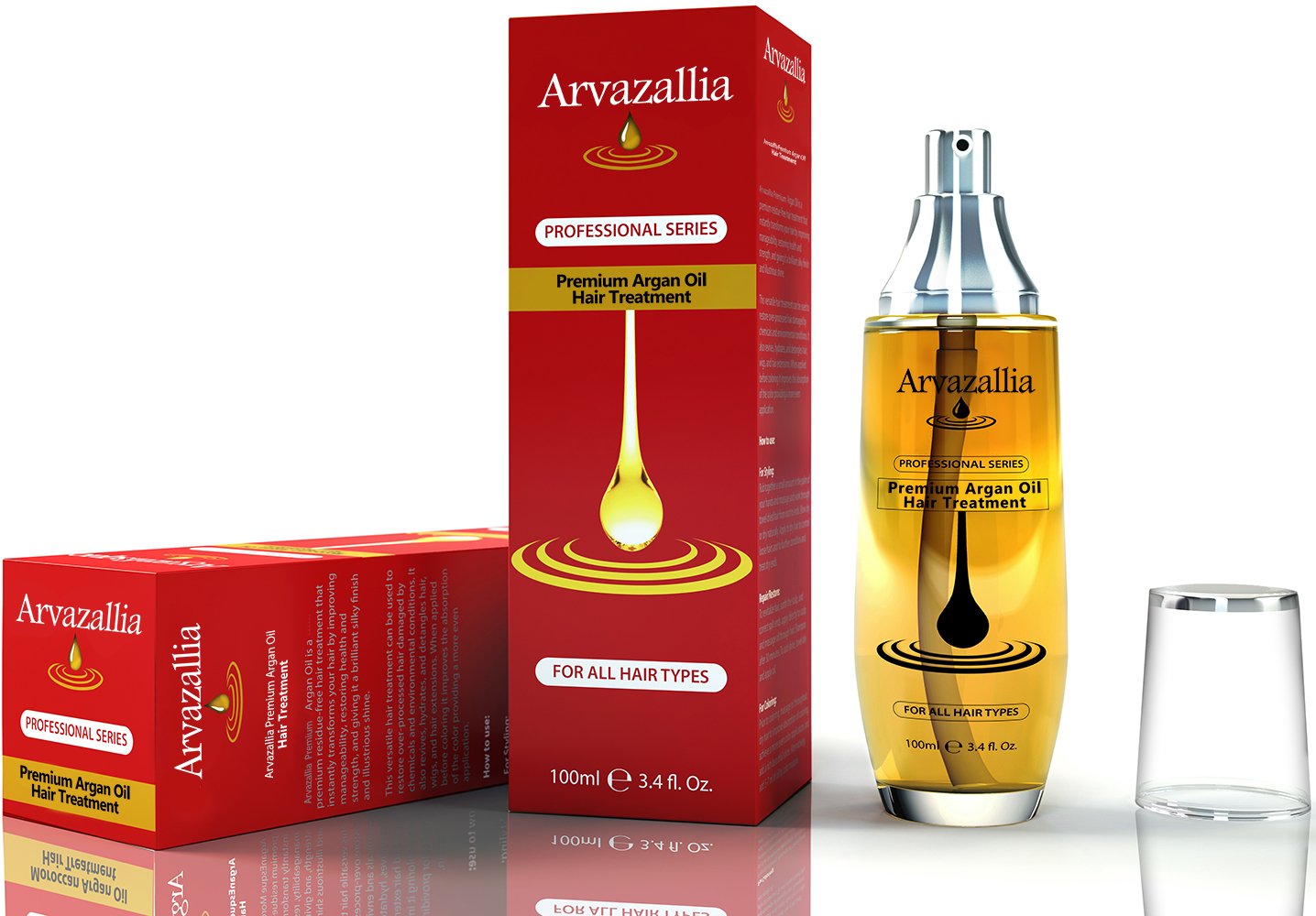 Arvazallia Argan Oil shine-focused shot highlighting lustrous, nourished hair.
