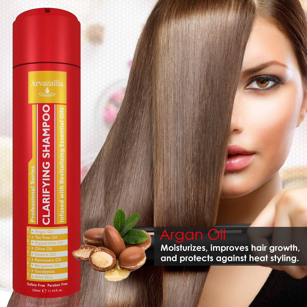 Arvazallia Clarifying Shampoo after-use hair appears smoother.