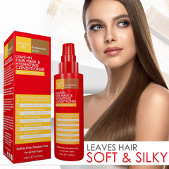Arvazallia hydrating conditioner spray bottle adds moisture for healthy shine.