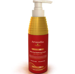 Arvazallia Ultra Curl Cream bottle pour showing easy application for defined waves.