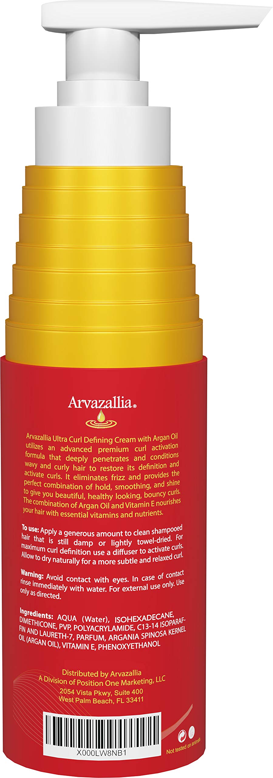 Arvazallia Ultra Curl Cream shine wet hair look suggests moisture and luster.