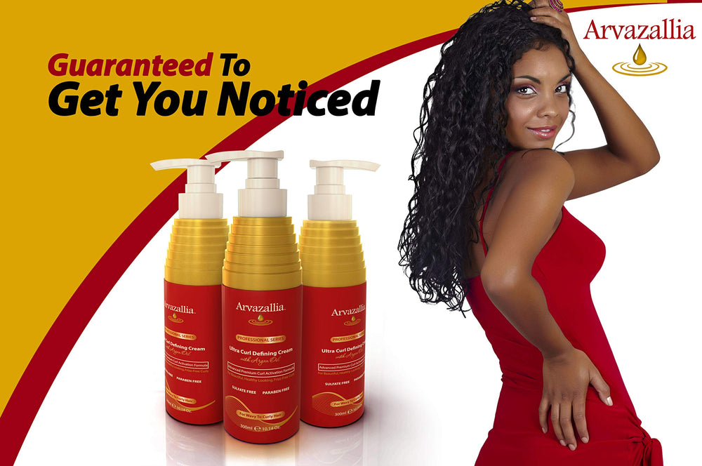 Arvazallia Ultra Curl Define closeup highlighting texture and curl definition.