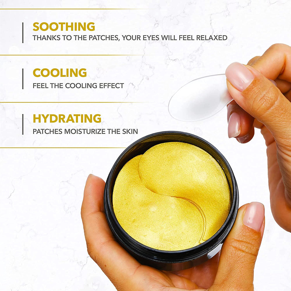 Arvesa gel pads for puffy eyes provide cooling relief and moisture.