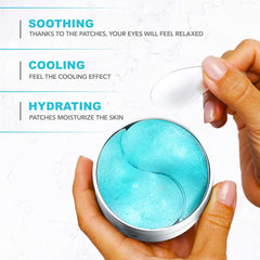 Arvesa hydrogel eye patches adhere smoothly for effective penetration.