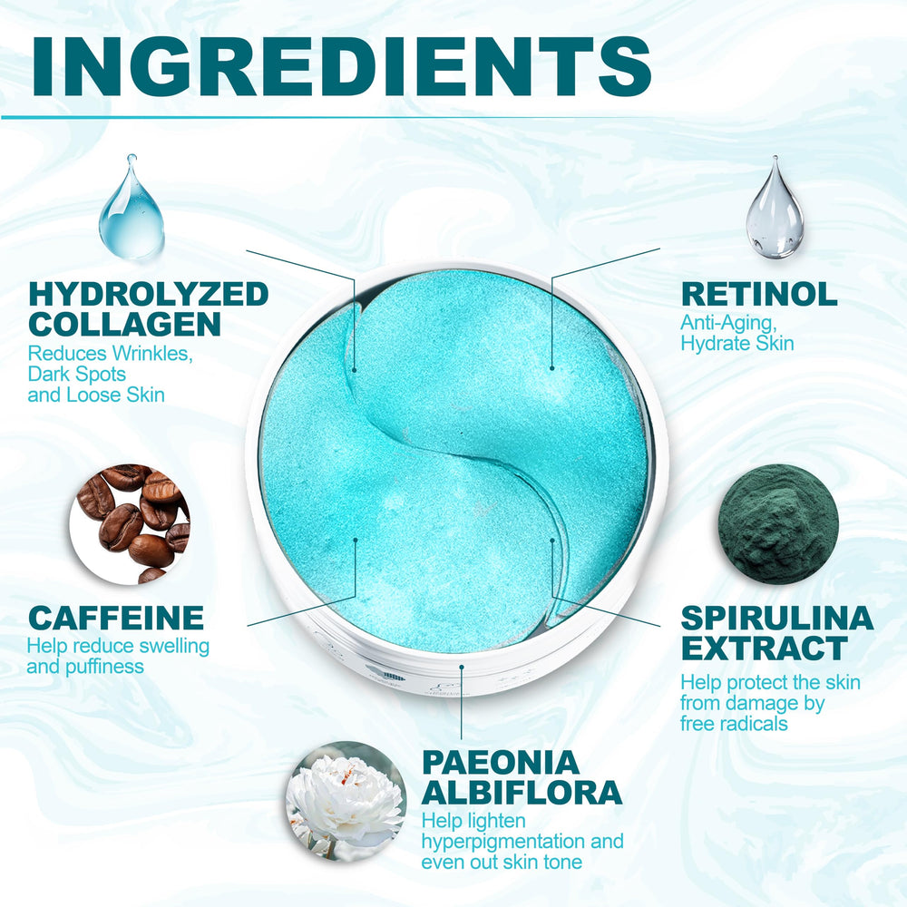 Arvesa retinol collagen eye mask delivers gentle rejuvenation for smoother skin.