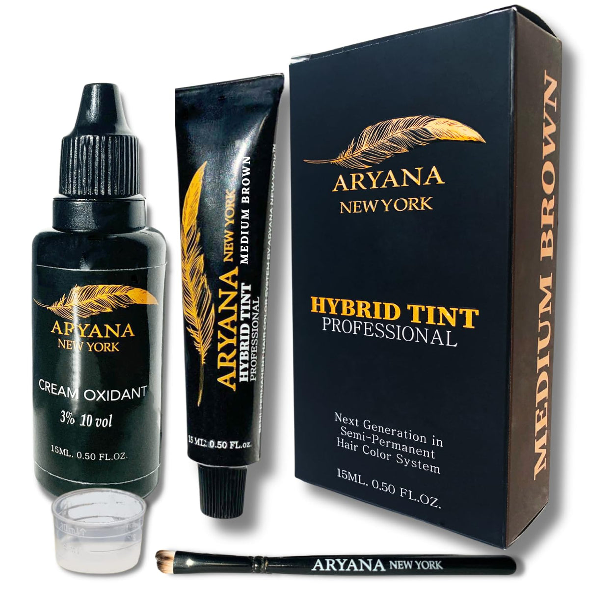 ARYANA NEW YORK Hybrid Color Kit cream dye tube for precise spot color application.