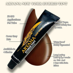 Mixing dish and brush included for controlled color application in ARYANA kit.