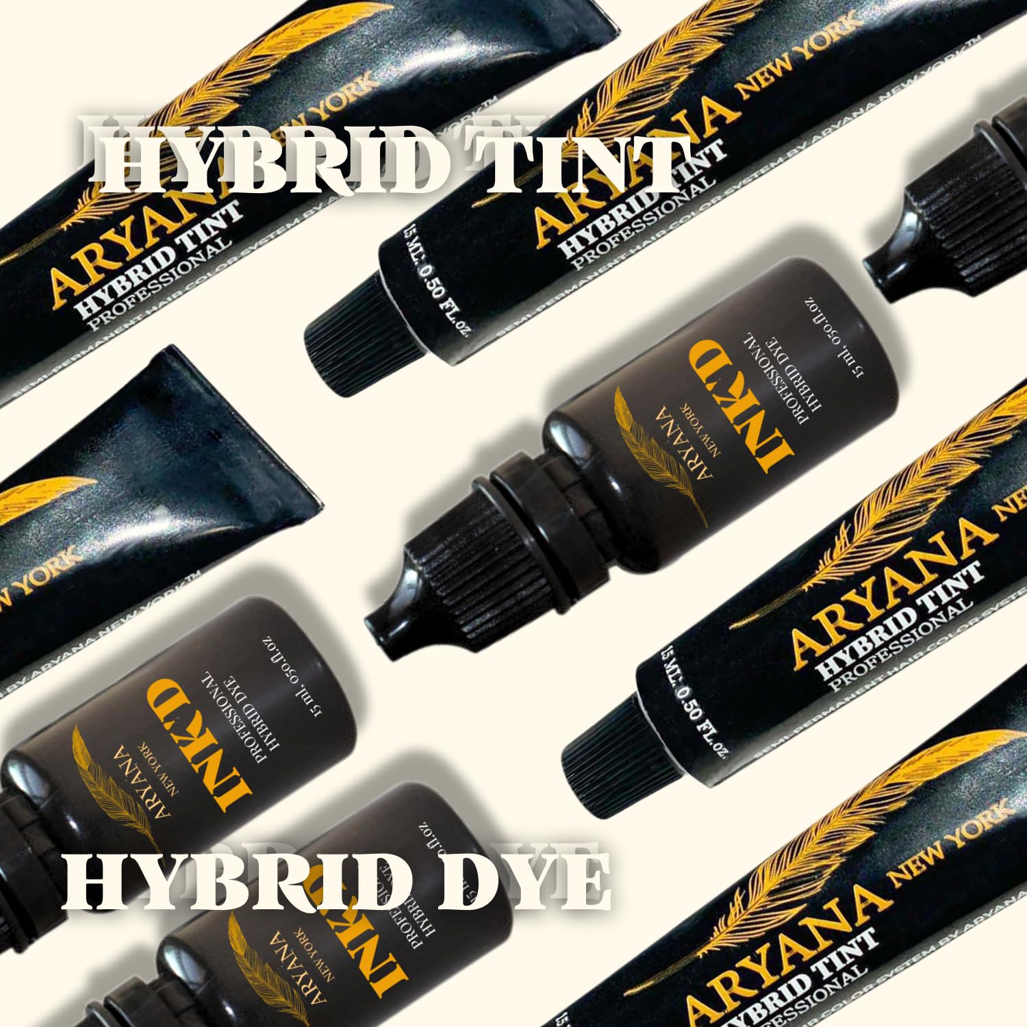 Root touch-up close-up with ARYANA Hybrid Color Kit showing natural definition.