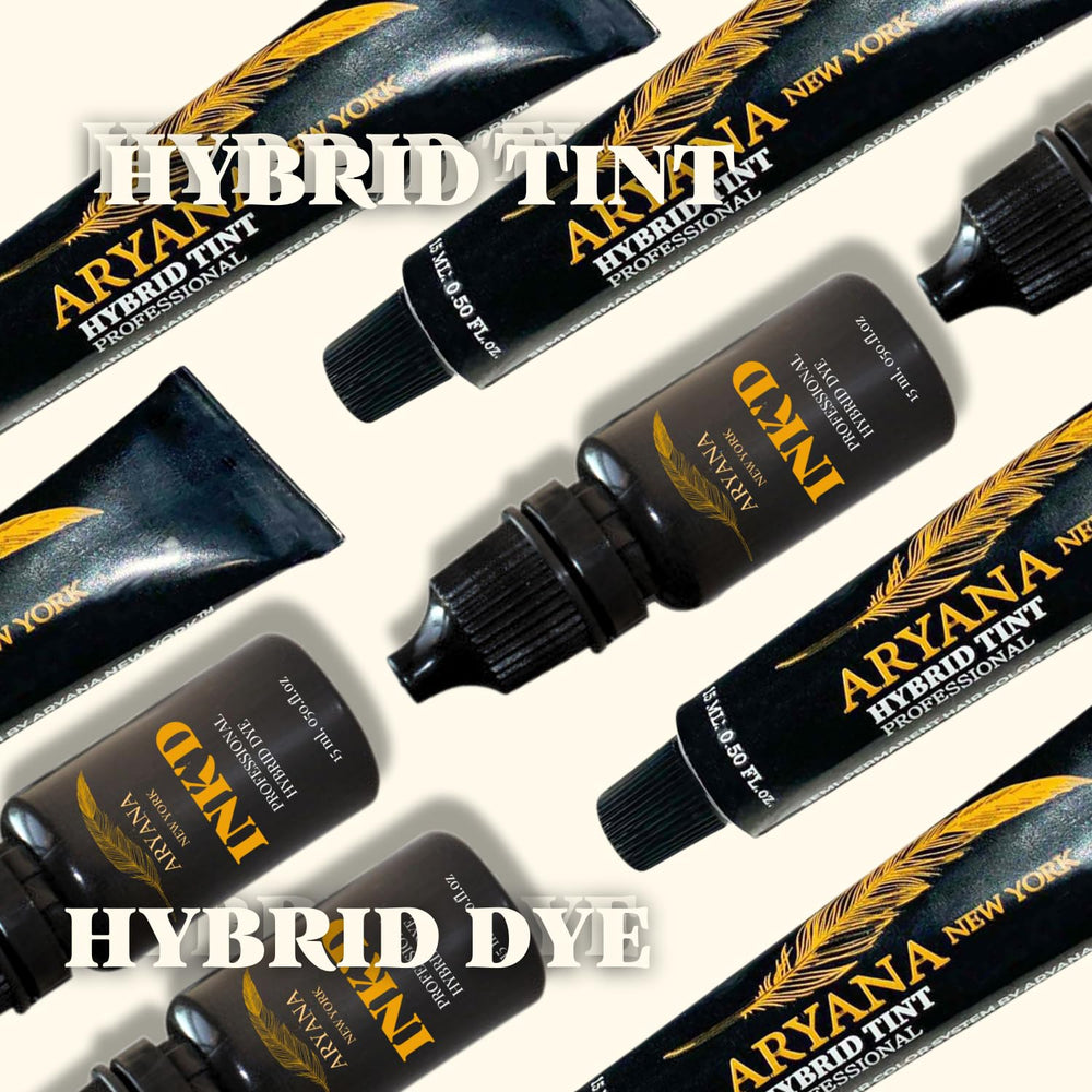 Root touch-up close-up with ARYANA Hybrid Color Kit showing natural definition.