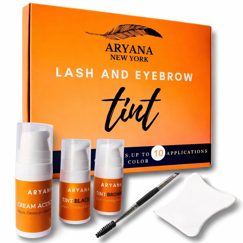 ARYANA NEW YORK Lash & Brow Kit packaging with dual shades for brows and lashes.