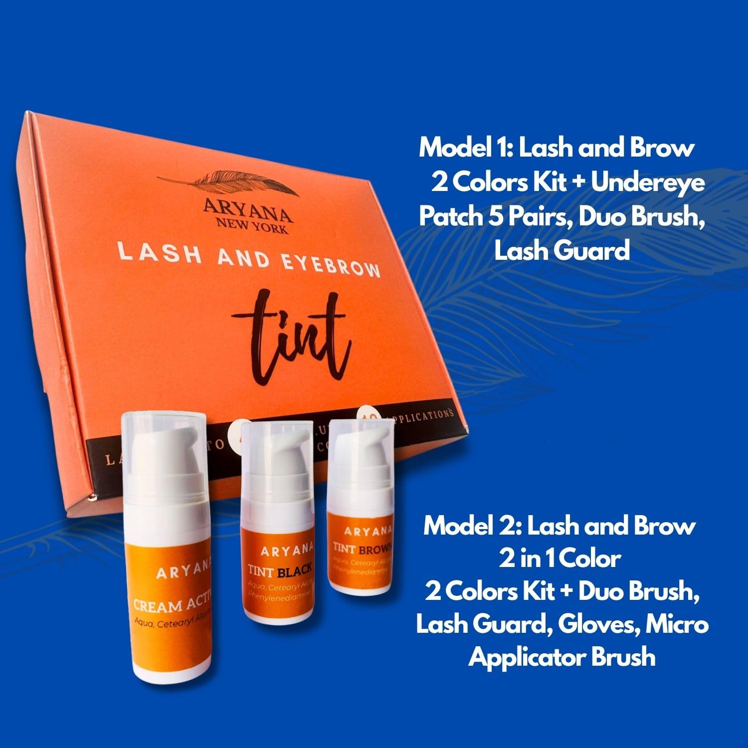 Prominent display of ARYANA NEW YORK Lash & Brow Kit for easy daily use.