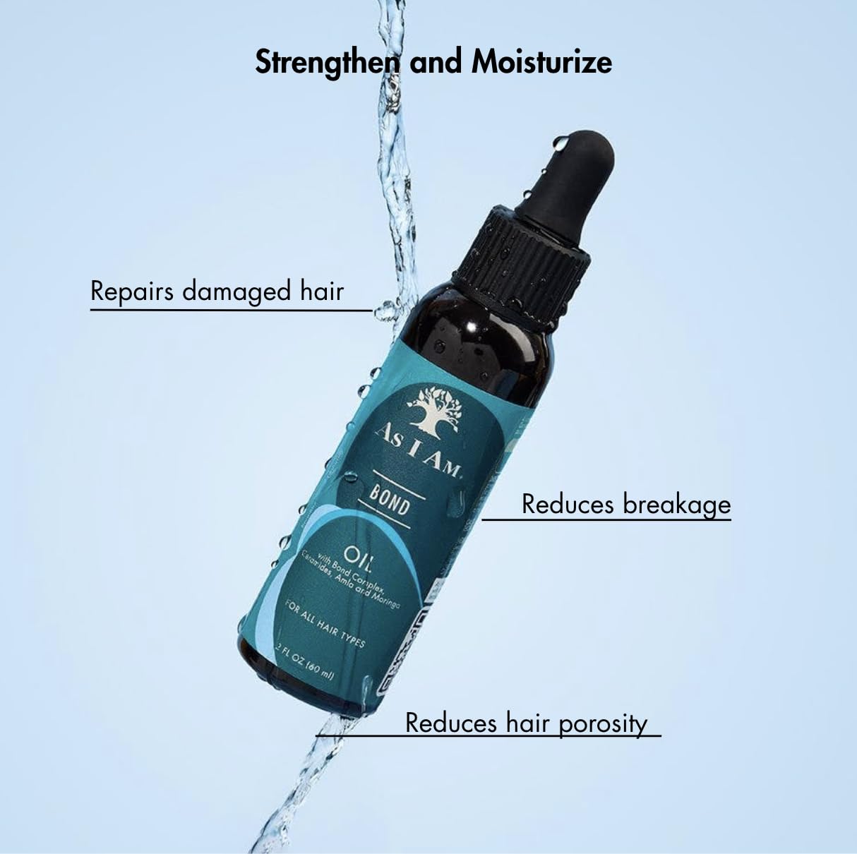 As I Am Bond Oil amla close-up—hydration and strength.