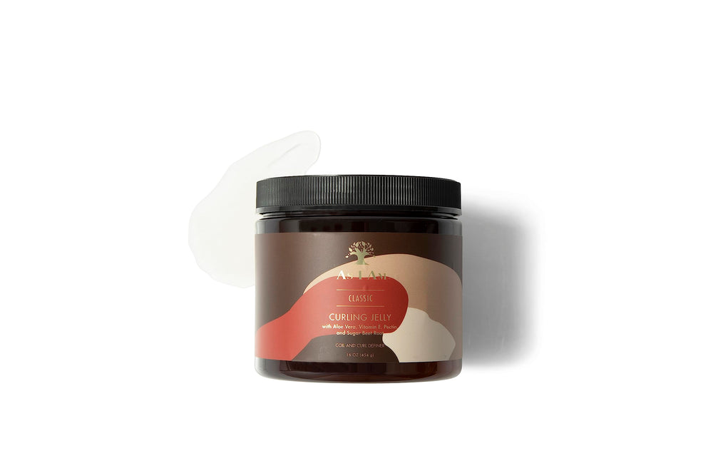 As I Am Curling Jelly bottle pour highlights lightweight moisture delivery.