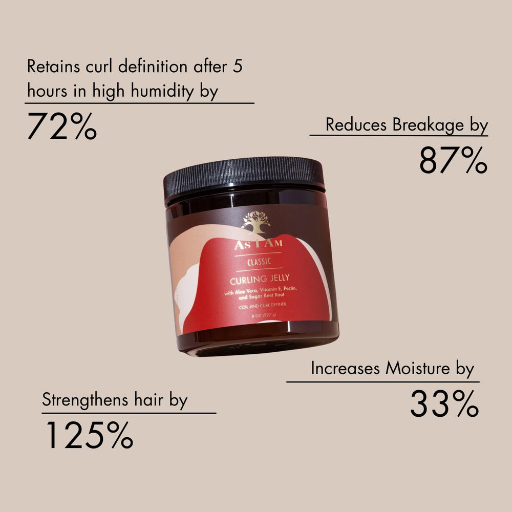 As I Am Curling Jelly on hands applying to detangled damp hair.