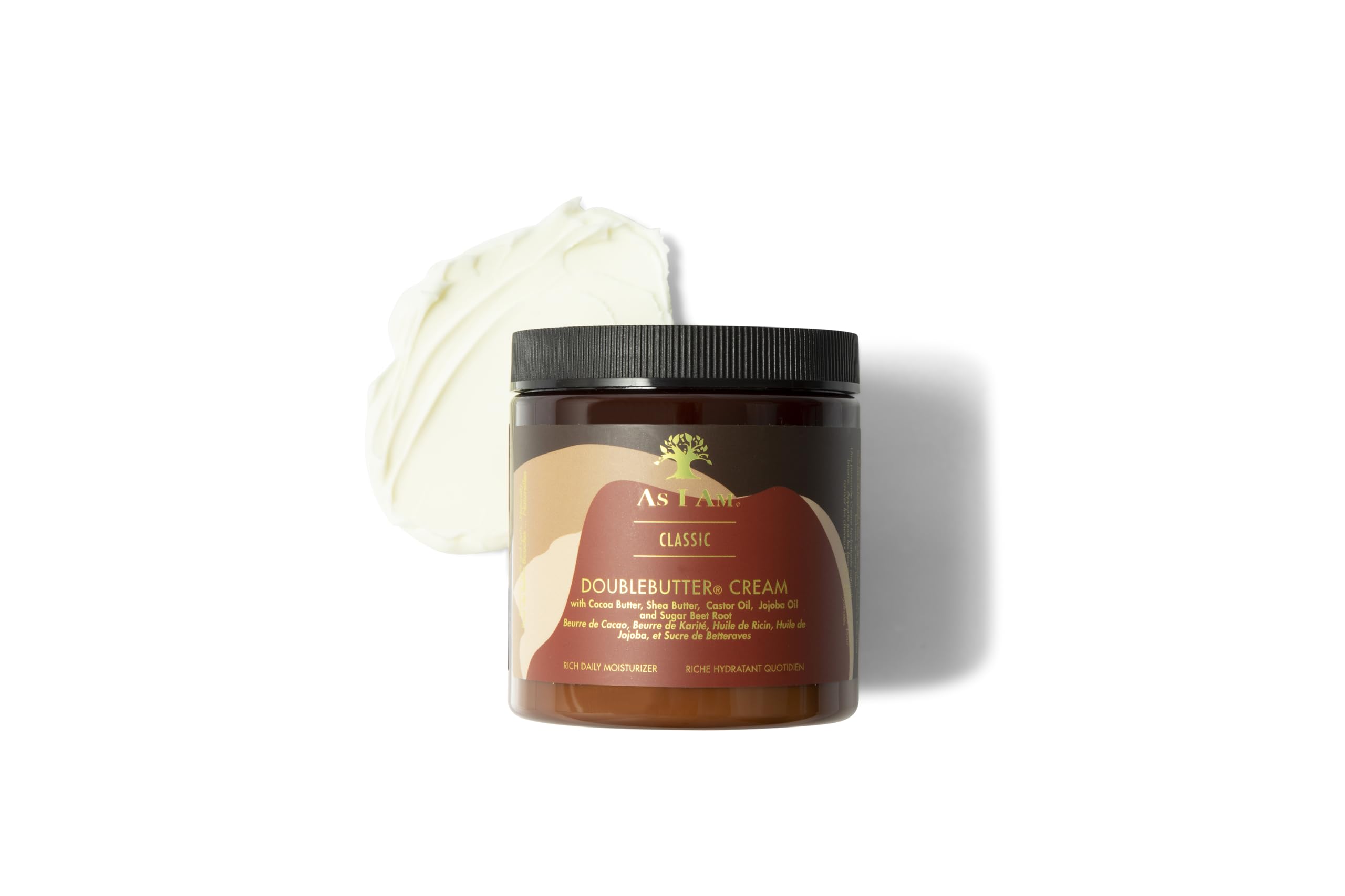 As I Am Double Butter Cream application shot shows easy daily use.