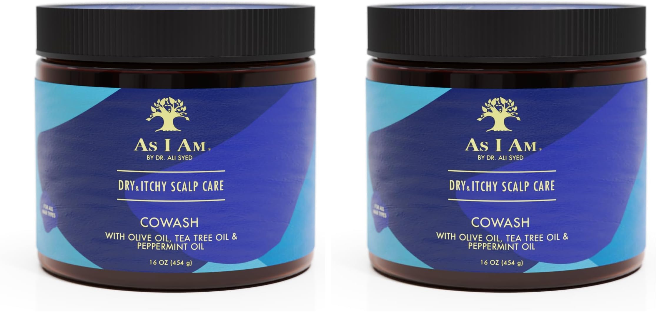 As I Am Dry and Itchy Scalp Care Cowash bottle for refreshing cleanse and soothing scalp.